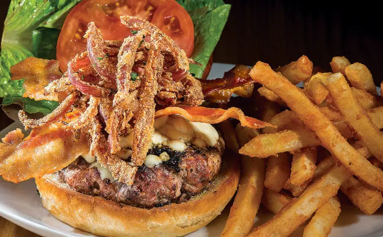 sundogs raw bar & grill bacon blue burger